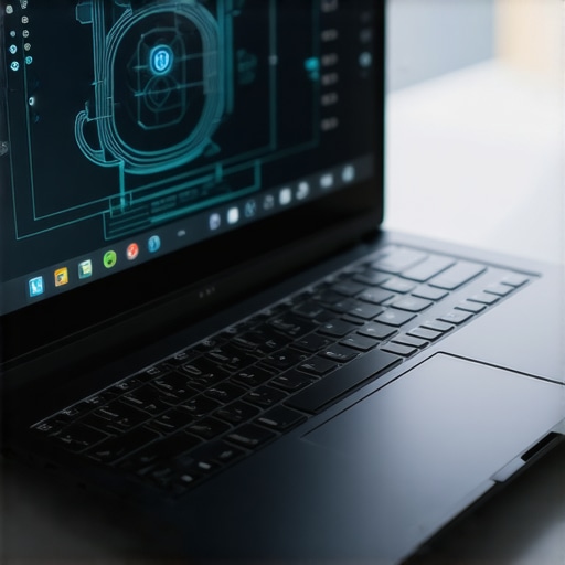 Modern ultrabook showcasing security features and high-performance design.