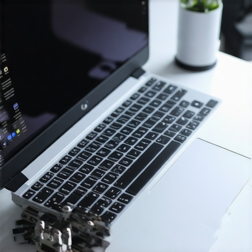 Laptop showcasing modular design and advanced connectivity ports