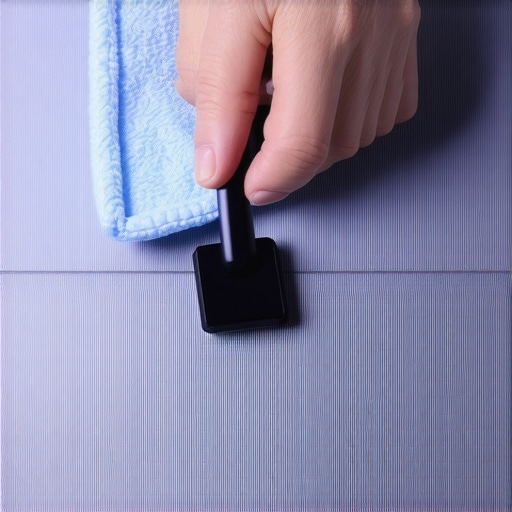 Person cleaning a modern 2-in-1 laptop with a microfiber cloth to ensure long-term performance.
