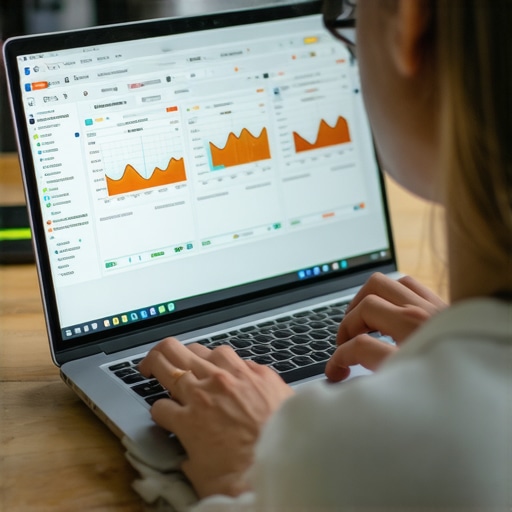 Person inspecting and cleaning their laptop to maintain performance