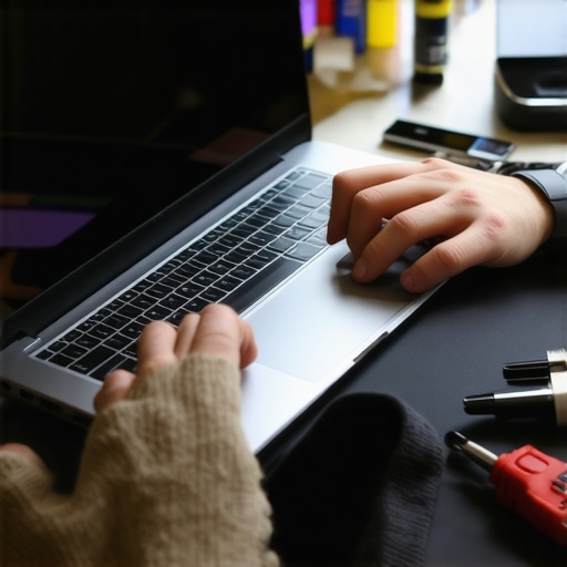 Person cleaning and maintaining an ultrabook to ensure its longevity