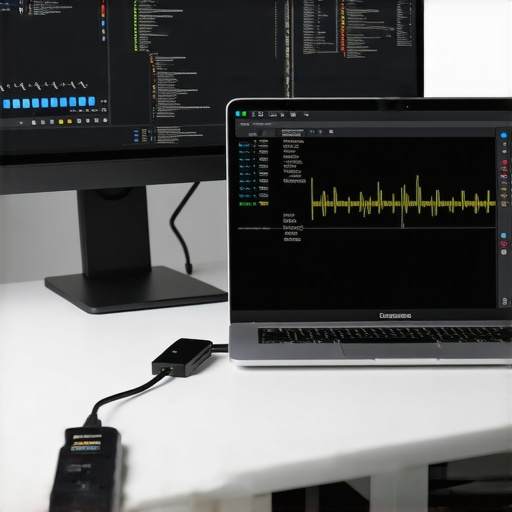 Laptop maintenance tools and diagnostics in use.