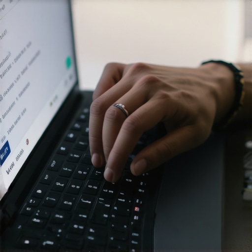 A close-up of a modern, sturdy ultrabook being used by a student in a library